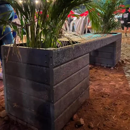 banca en plástico reciclado