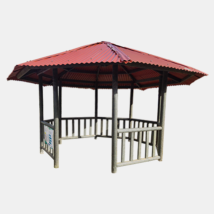 Kiosco de plástico reciclado