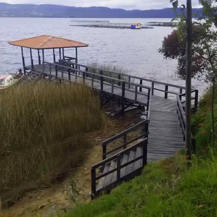 muelle de plástico reciclado